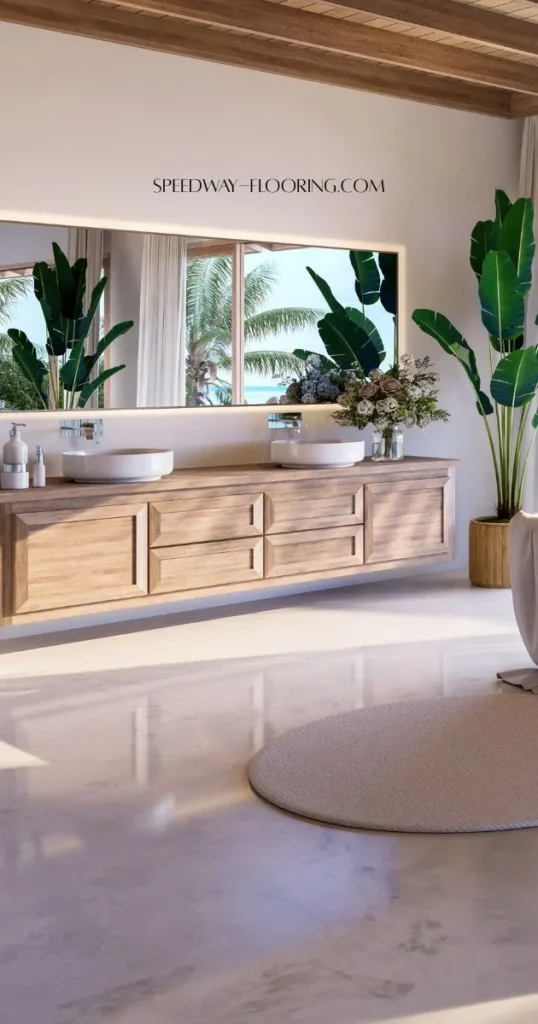 marble look epoxy floor